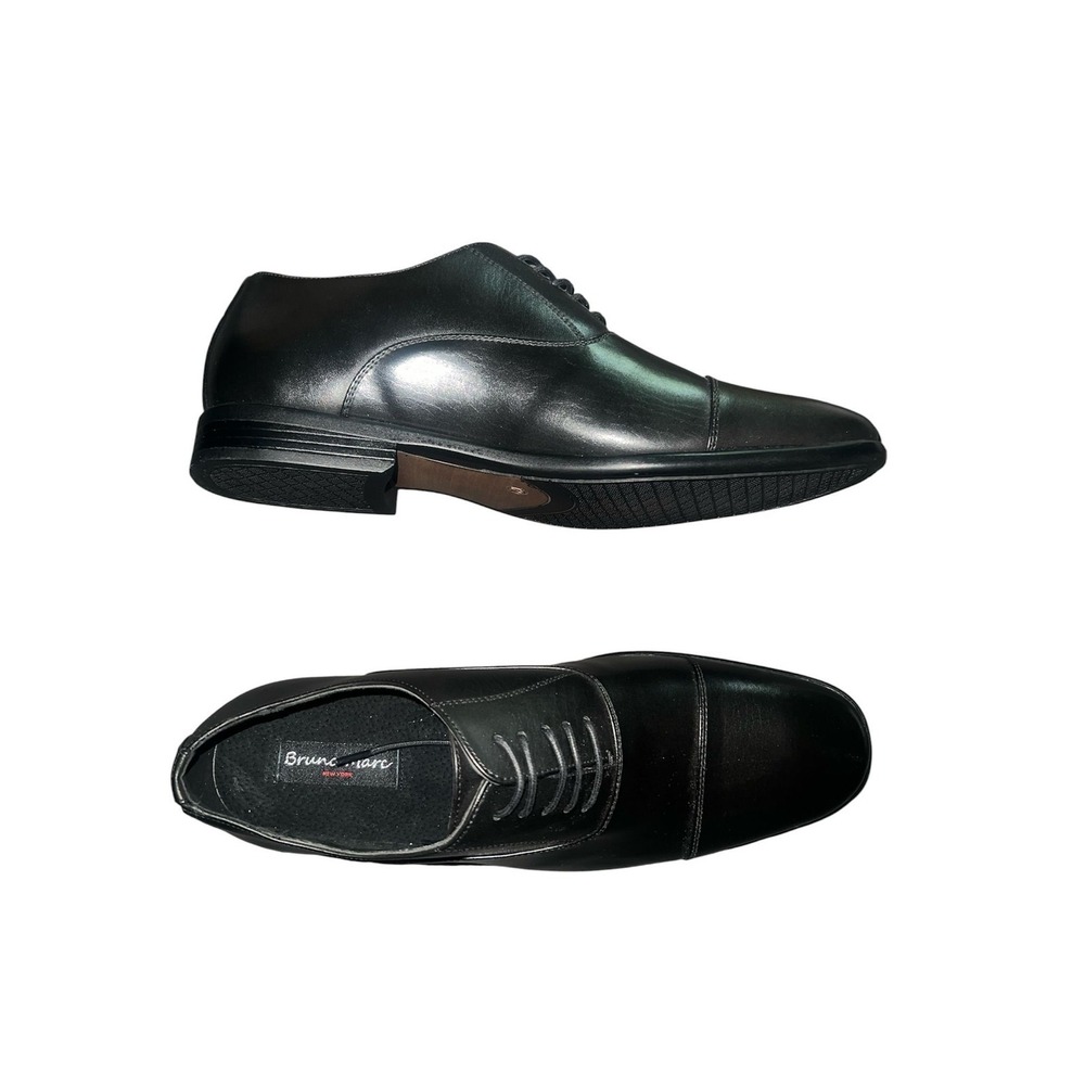 60.-   Bruno Marc lace up soft cap-toe formal dress shoe